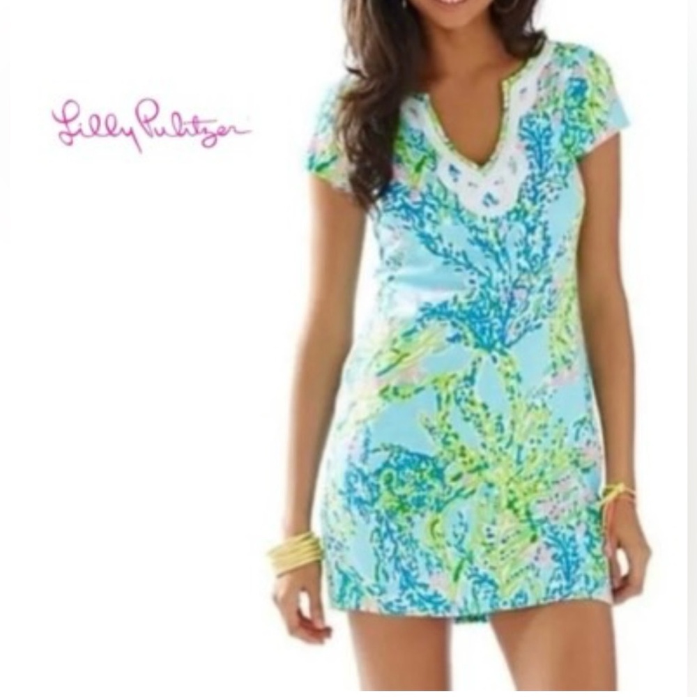 Lilly Pulitzer Brewster Sky Blue Heaven Dress sz S